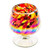 Set of 4 Multicolored Snifters Handblown from Recycled Glass 'Bright Confetti'