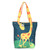 Cotton Tote Bag with Printed Giraffe Motif Made in India 'Life on Planet'