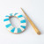 Turquoise Bone and Wood Hair Pin Accessory from India 'Coastal Chic'