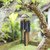 Handcrafted Blue Bamboo and Coconut Shell Wind Chime 'Blue Rhythm'