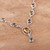 12-Carat Multi-Gemstone Sterling Silver Link Y Necklace 'Vibrant Magic'