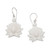 Lotus-Shaped Dangle Earrings with Sterling Silver Hooks 'Celestial Lotus'