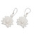 Lotus-Shaped Dangle Earrings with Sterling Silver Hooks 'Celestial Lotus'