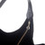 Modern Leather-Accented Cube Suede Handbag in Black 'Miss Onyx'