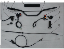 Hawk 250 Throttle Grip (Please see #9 for image) Hawk 250 Throttle Grip (Please see #9 for image)