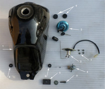Hawk 250 Gas cap with key Hawk 250 Gas cap with key