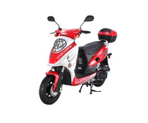 TAOTAO VIP-50 GAS AUTOMATIC SCOOTER MOPED ELECTRIC WITH KEYS, KICK START BACK UP SCOOTER - RED TAOTAO VIP-50 GAS AUTOMATIC SCOOTER MOPED ELECTRIC WITH KEYS, KICK START BACK UP SCOOTER - RED