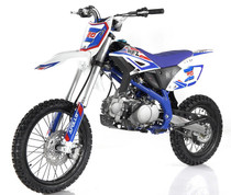 Apollo New Z20 125cc Dirt Bike, 4-Speed (Manual) Single-Cylinder - BLUE Apollo New Z20 125cc Dirt Bike, 4-Speed (Manual) Single-Cylinder - BLUE