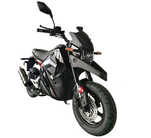 Vitacci Orion 49cc Motorcycle, Electric/Kick, 4 Stroke, Single Cylinder, Air-Forced Cool - BLACK