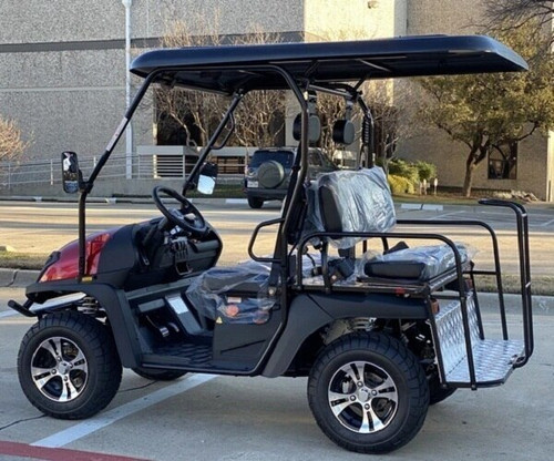 BLUE - Cazador Outfitter 200x Fully Loaded Golf Cart 4 seater ( SIDE VIEW )