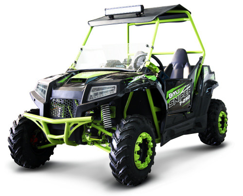 BMS Sniper T-200 EFI UTV, Fully Automatic Transmission - Fully Assembled And Tested - Green