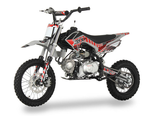 Ice Bear Roost 125cc Semi-Auto Dirt Bike – Kick & Electric Start, Sport Suspension Ice Bear Roost 125cc Semi-Auto Dirt Bike – Kick & Electric Start, Sport Suspension