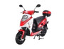 Taotao VIP-50 Gas Automatic Scooter Moped Electric With Keys, Kick Start Back Up Scooter - Fully Assembled And Tested - RED