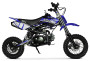 BMS PRO 110 Dirt Bike, 107cc 4-Stroke, Semi-Automatic - Blue