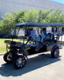 T-60 6-SEATER UTV, ELECTRIC GOLF CARTS - FULLY ASSEMBLED AND TESTED - BLACK