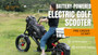 New M6G Single Rider Electric Golf Scooter - Black