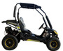 TrailMaster Cheetah 6 Kids Go Kart, 5.5hp E-start Remote Start/Kill with Reverse - Yellow Side view