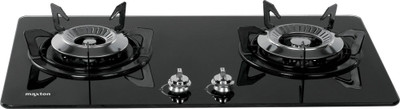 Maxton 2-Burner Glass Top Gas Hob (GH-20GT)