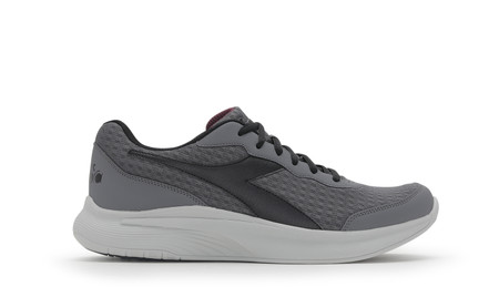 DIADORA Mens Eagle 5 Running Shoes - Steel Gray/Silver