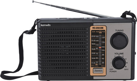 KENWIN Portable AM/FM Radio with USB Input (RD-202USB)