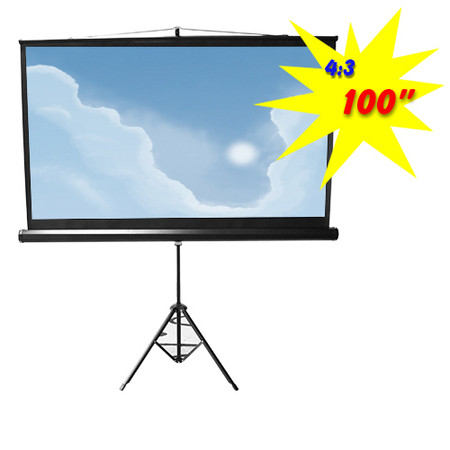 BRATECK 100" Tripod Projector Screen (MNBT-PSDC100)