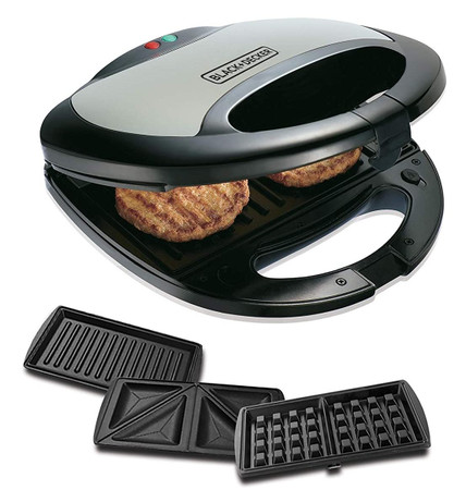 BLACK & DECKER Sandwich Grill (3 in 1) (TS2090)