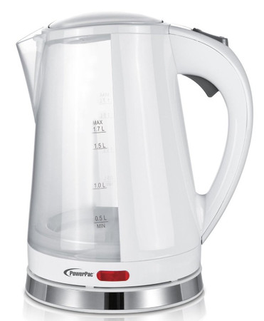 POWERPAC 1.7L Transparent Electric Kettle (PPJ2002)