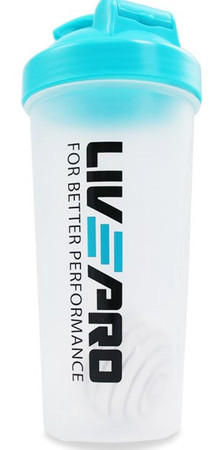 LIVEPRO  600ml Protein Shake Bottle (LP8147)