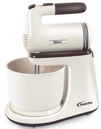 POWERPAC Hand Mixer with Bowl (PPSM208)