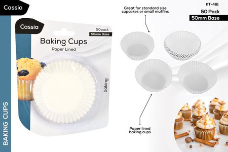 CASSIA 50pc Paper Baking Cups (KT-461)