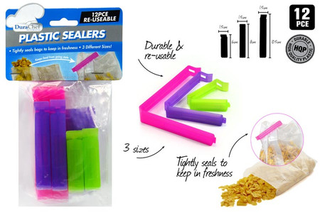 DURACHEF 12pc Plastic Sealers (KT-525)