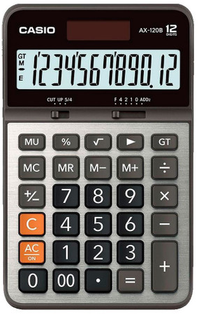 CASIO 12 Digit Desktop Calculator (AX-120B)