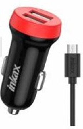 INKAX 2 Port USB Car Charger with Micro USB Cable (CC-39-MICRO)