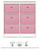 HOME MASTER 6-Drawer Pine Wood Storage Chest with Pink Fabric Baskets (264636)