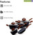 ROYALFORD 9pc Marble-Coated Non-Stick Cookware Set (RF8904)