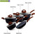 ROYALFORD 9pc Marble-Coated Non-Stick Cookware Set (RF8904)