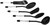 ROYALFORD 5pc Nylon Kitchen Tools Set (RF1796-NKT)