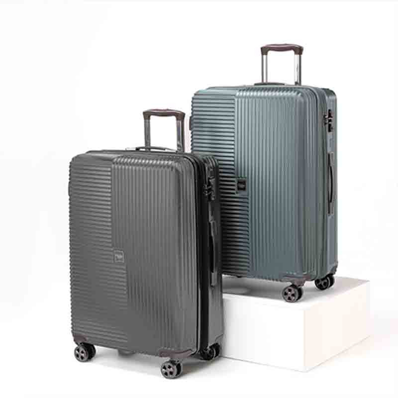 GOBY LONDON Suitcase (Gray/Green) (GB-2859)