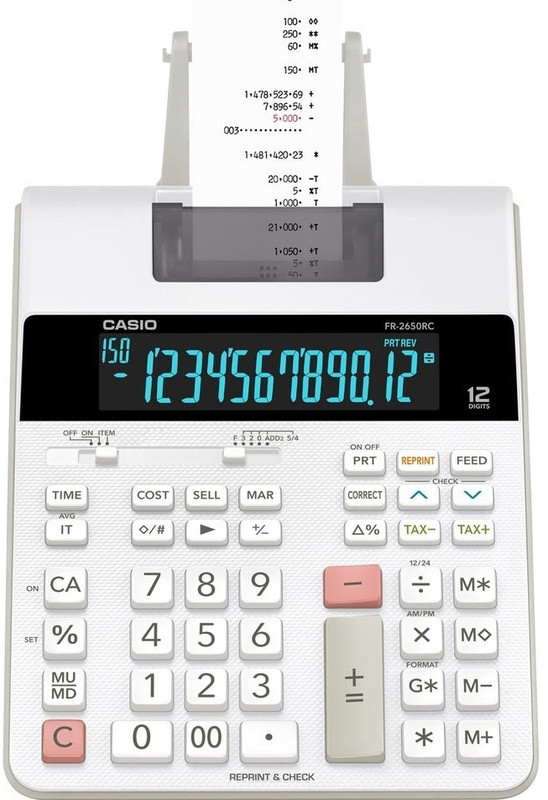 CASIO 12 Digit Printing Calculator (FR-2650RC)1