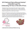 2015 National Cherry Blossom Festival Lapel Pin
