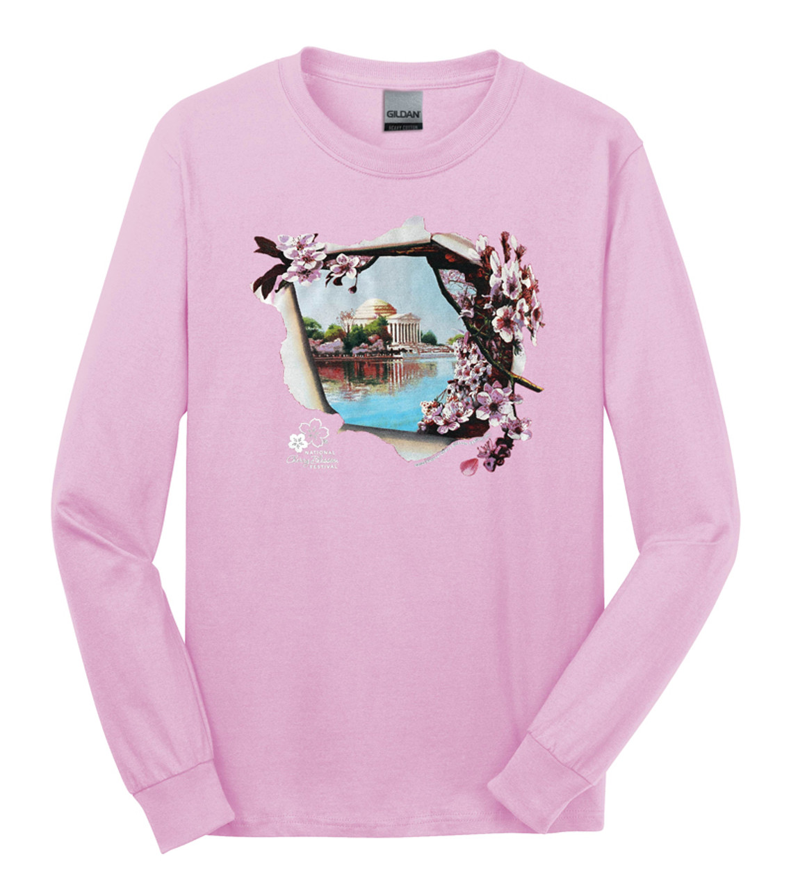 2023 Official National Cherry Blossom Festival LS T-shirt Light Pink - Logo  Vision, LLC