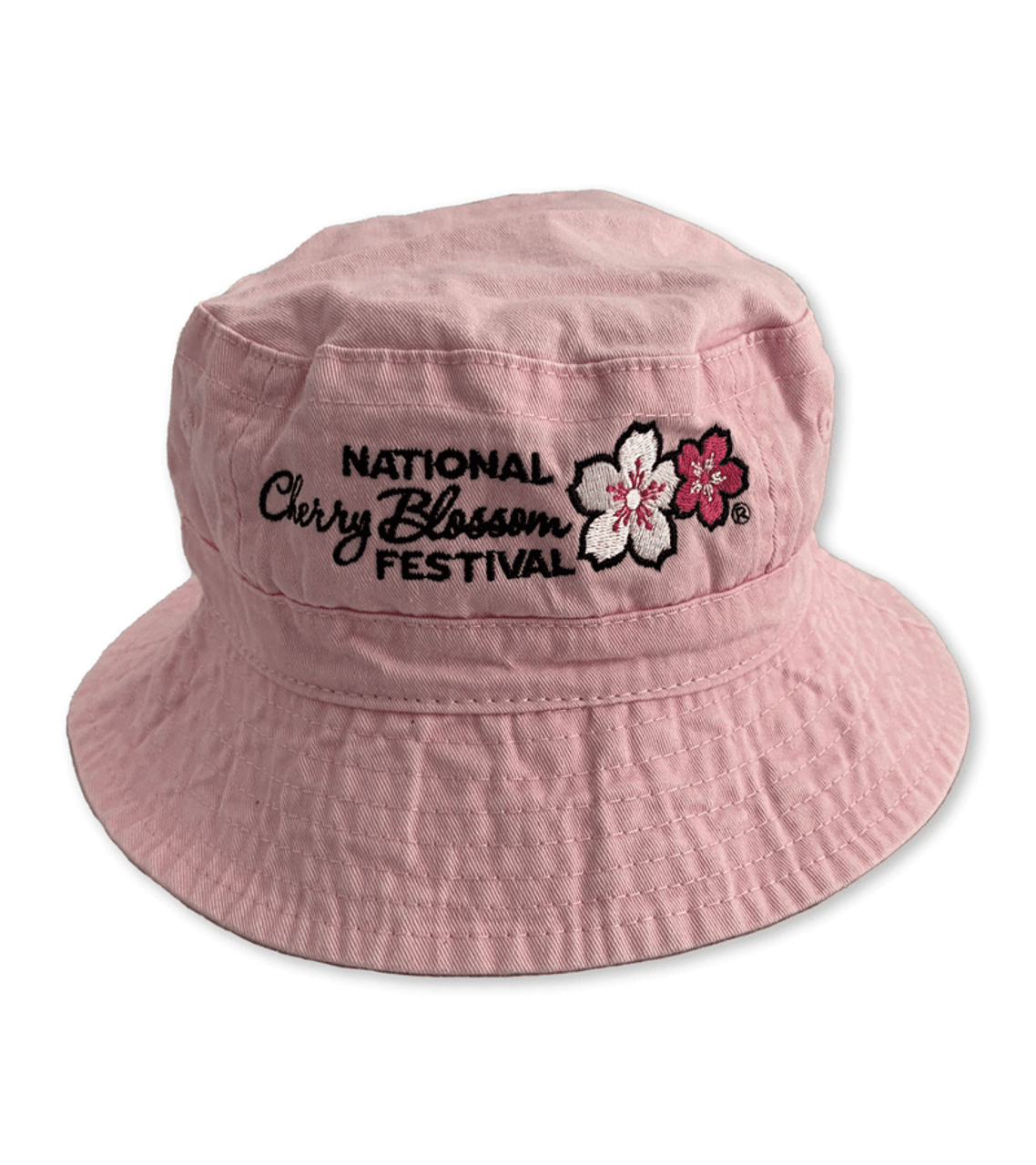 Monnalisa cherry bow-print bucket hat - Pink