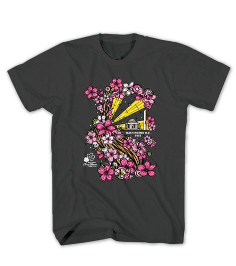 2020 Official National Cherry Blossom Festival Black Tee 