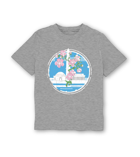 Cherry Blossom Circle Stamp Youth Tee Cherry Blossom Circle Stamp Youth Tee