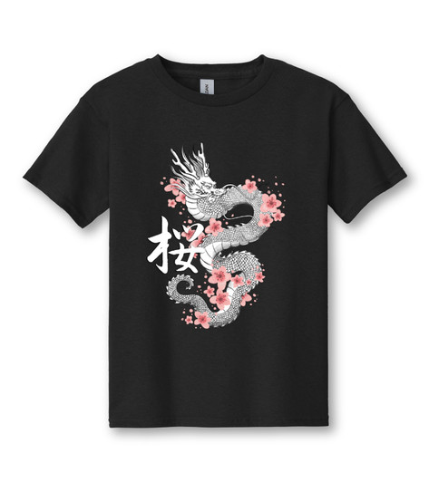 Blossom Dragon Youth Tee  Blossom Dragon Youth Tee