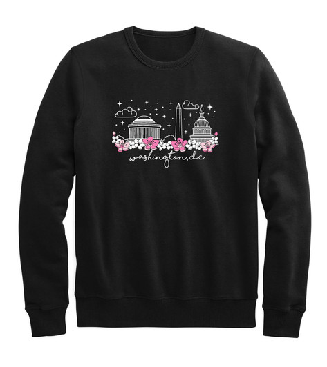 Line Art Blossom Unisex Crew Sweat