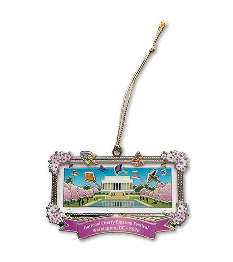 National Cherry Blossom Festival Metal Ornament 2026