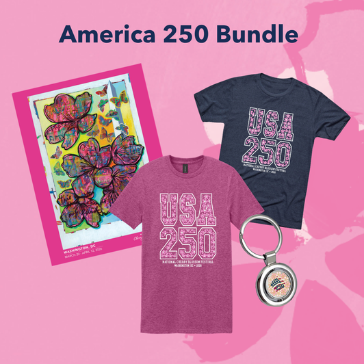 USA 250 Blossoms Heather Navy - Bundle