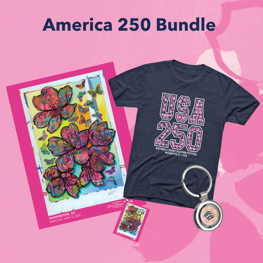 USA 250 Blossoms Heather Navy - Bundle