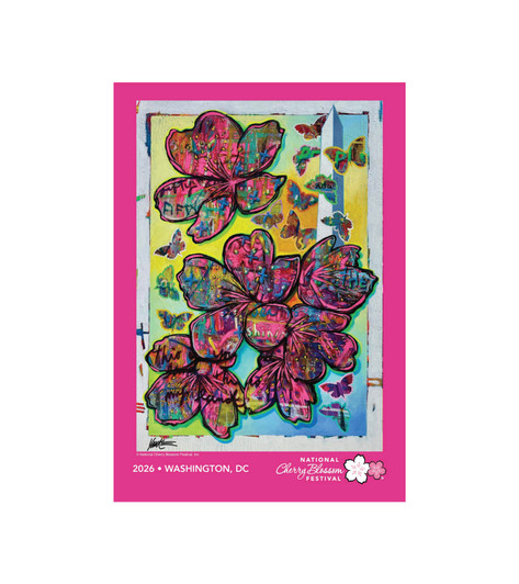 2026 Official National Cherry Blossom Festival Postcard x10 2026 Official National Cherry Blossom Festival Postcard x10